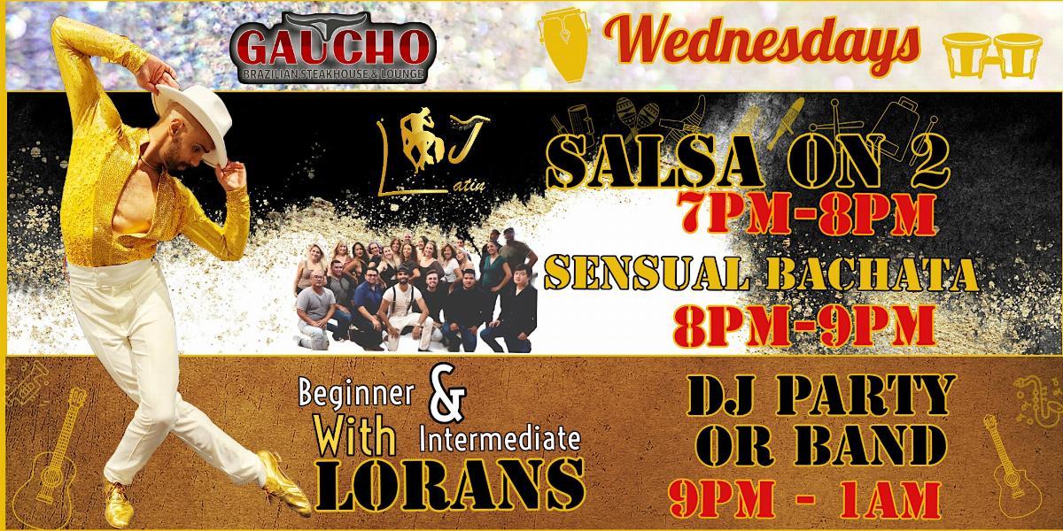 Salsa and Bachata Wednesday Nights all levels Classes and Social Dancing